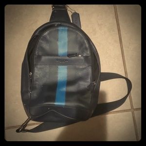 Coach sling backpack